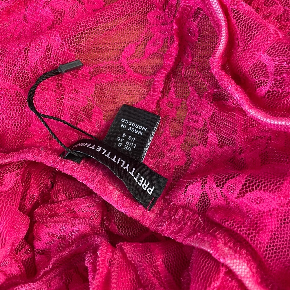 Pink Lace Ruffle Pants - Picture 4 of 9